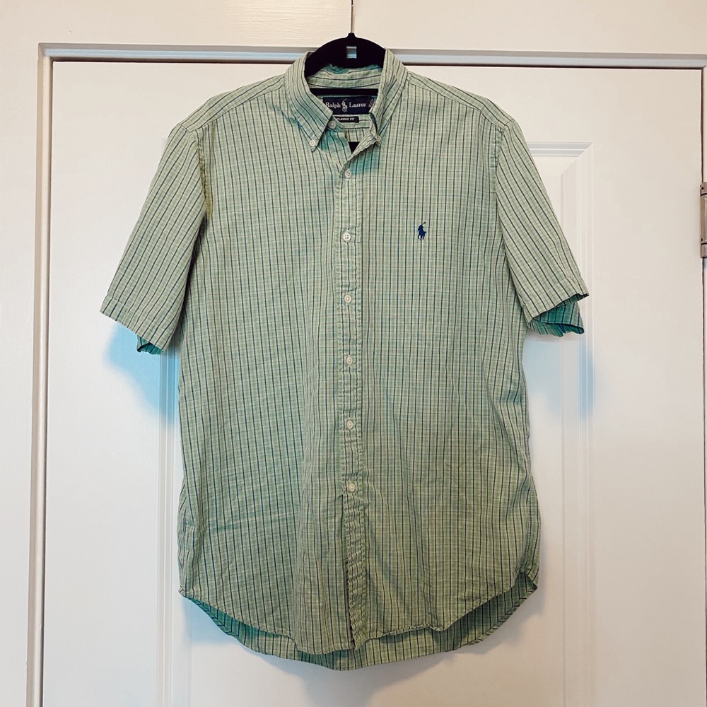 Ralph Lauren Men’s Green Button Down - Medium
